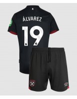 West Ham United Edson Alvarez #19 Venkovní dres pro děti 2024-25 Krátký Rukáv (+ trenýrky)